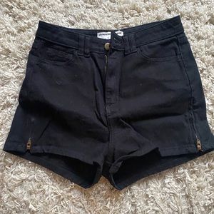 American Apparel High Rise Jean Shorts